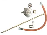 Gasherdanschluß-Set 4tlg. 50mbar m.Manom+2st.Sicher