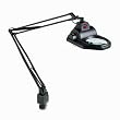 Electrix Illumination 7426-BK Halogen magnifier swing arm clamp-on lamp, 45 reach, black