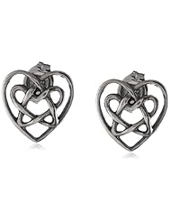 Sterling Silver Celtic Heart Earrings