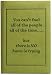 Quoted "You Can't Fool" Journal, Lined Pages, Fully Embossed, Hard Cover, 6x8"