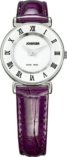 Jowissa Women's J2.012.S Roma Colori 24 mm Purple Leather Roman Numeral Watch
