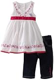 Calvin Klein Baby-Girls Infant Ck Top With Lace and Denim Pant