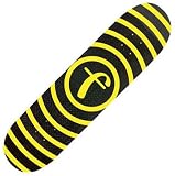 Foundation Vertigo Fiberlam Skateboard Deck - 7.875 in. x 31.75 in. - Black / Yellow