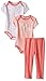 Calvin Klein Baby-Girls 2 Printed Heather Bodysuits and Combed Interlock Pants