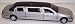 Kinsmart 1/38 Scale Diecast 1999 Lincoln Town Car Stretch Limousine in Color Silver