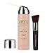 MagicMinerals AirBrush Foundation by Jerome Alexander 2-Piece Makeup Set - Mineral Foundation Spray and Kabuki Brush - Light Medium Shade