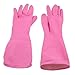 2 Psc Household Antislip Rose Pink Clean Wash Latex Gloves