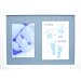 Baby Boy Blue Hand & Footprint Prints Kit, White Frame by BabyRice