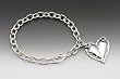 Silver Spoon Lily of the Valley Vintage Heart Charm Bracelet Lila BCH