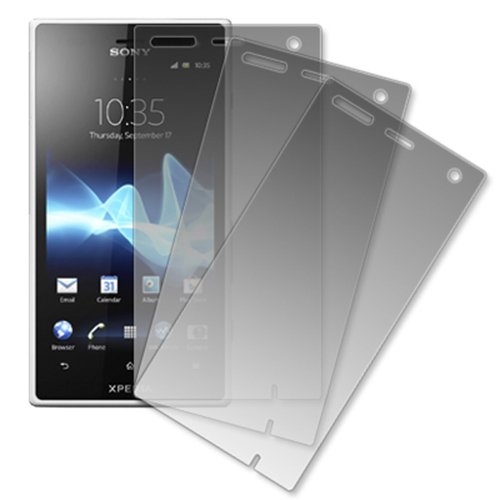 MPERO Sony Xperia acro S LT26w 3 Pack of Matte Anti-Glare Screen Protectors