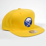 Buffalo Sabres Mitchell & Ness Vintage Basic Logo Yellow Snap Back Hat