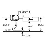 HO Metal Coupler, 25/64" Underset (2pr)