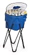 Portable Fold-Up Standing Cooler For Picnics & Tailgating - 72 Cans - Royal Blue