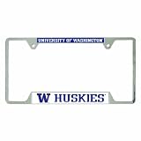 NCAA Washington Huskies Metal License Plate Frame