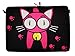DIGITTRADE LS133-15 Notebook Sleeve 15,4" Laptop Tasche Kitty Neoprene Protection Case wasserabweisend bis 15,6 Zoll Netbook Anti Shock System Schutzhülle