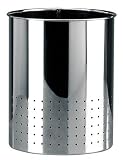 Kitchen & Housewares : Brabantia Waste Paper Bin, 15litre Classic with holes Brilliant Steel