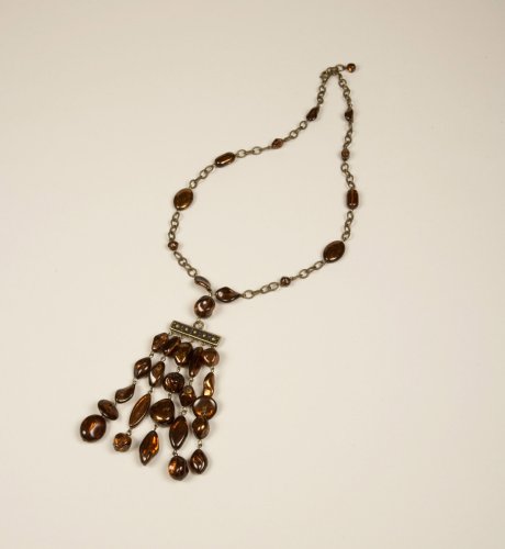 Per Una Chocolate Tassel Pendant Necklace