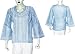 Kurti India Dress Womens Top Casual Wear Chikan Embroidery Size L (ctop436)