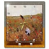 Mary Cassetts Poppy Painting - 6x6 Desk Clock