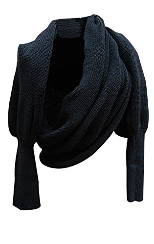 niceeshop(TM) Unisex Warm Cable Knit Long Wrap Shawl Circle Scarf with Sleeve