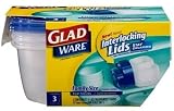 GladWare Containers & Lids, Family Size 3 containers