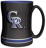 MLB Colorado Rockies 15-Ounce Sculpted Relief Mug