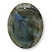 Labradorite Gemstone Large Oval Pendant Bead 35 x 45mm