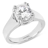 1.00 Ct. Trellis Double Prong Oval Cut Diamond Engagement Ring