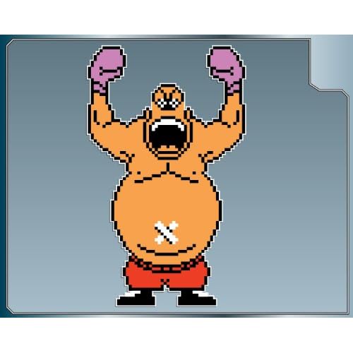 KING HIPPO 1 from PunchOut! 8bit vinyl decal sticker 8"