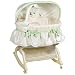 Kolcraft Easy Reach Rocking Bassinet with Light Vibes Mobile, Savannah Swirl Sage