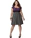 Necessary Objects Plus Size Dress, Colorblocked Short Sleeve