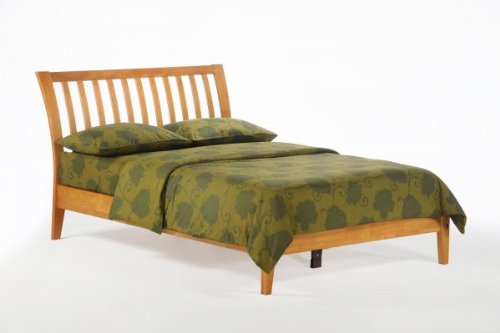 Eastern King Nutmeg Platform Bed (Medium Oak) (41.375"H x 81"W x 89.30"D)