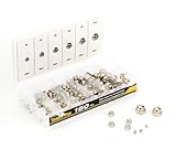 Tradespro 836359 Metric Acorn Hex Nut Assortment, 150-Piece