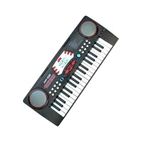 Song Max Teaching Light Up Keyboard With 2 Speakers - Black by Handhelditems