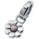 Fossil JF83543 Blume Charm rosegold/silber