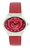 Devine Time  Let All That We Do Be Done With Love  Red Heart Dial Watch In Presentation Case
