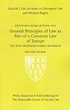 General principles of law as part of a common law of Europe
