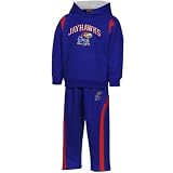 NCAA adidas Kansas Jayhawks Infant Royal Blue Game Ready Fleece Pullover Hoodie Sweatshirt & Pants Set (12 Months)