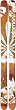 Salomon Shogun Skis Red/White/Brown 182cm