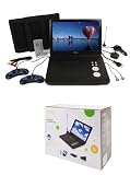 11.3" Multi Region Portable DVD Player With DVB-T Digital Freeview TV & Recorder Plus Analog TV, 300 Games, Rechargable Battery With Car Charger & Car Kit All In One