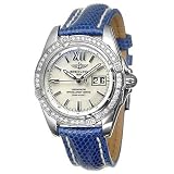 Breitling A4935053-A591-143Z Cockpit White Mother-of-Pearl Dial Leather Lizard Mens Automatic... by Breitling