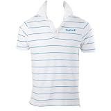 Soul Cal Stripe Polo T-Shirt - White - Mens