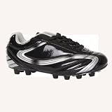 Vizari Treviso FG Youth Silver Soccer Cleats BLACK/SILVER YOUTH 9.5
