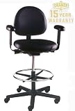 Triton Mid-Back Mid-Height Drafting Chair with 300 lb. Capacity