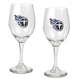 Tennessee Titans Set of 2 Wine Glasses