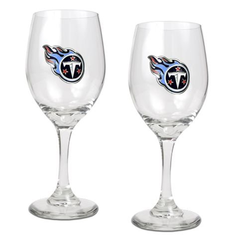 Tennessee Titans Set of 2 Wine Glasses