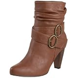 Restricted Women's Coffee Buckled Ankle Boot