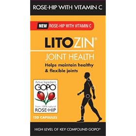 Litozin Joint Health Capsules 100% Natural Rose Hip with Vitamin C - 120 Capsules