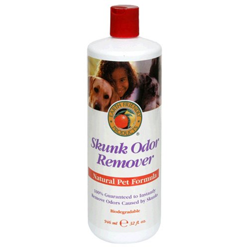 Earth Friendly Products Natural Pet Skunk Odor Remover, 32 Ounces (Pack of 4)