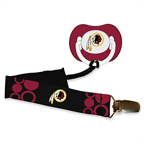 Baby Fanatic Pacifier with Clip - Washington Redskins